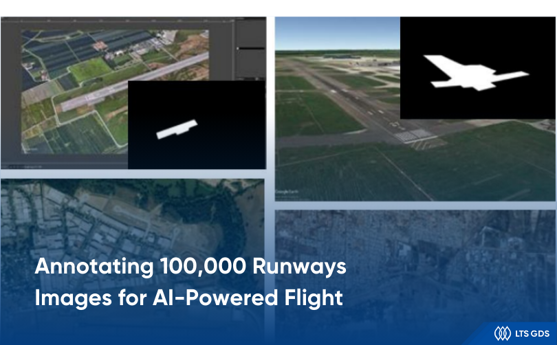 Annotating 100,000 Runways Images for AI-Powered Flight