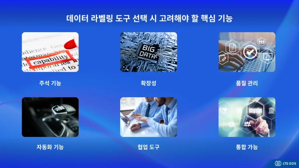 데이터 라벨링 도구 선택 시 고려해야 할 핵심 기능